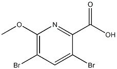 3,5-Dibromo-6-methoxypyridine-2-carboxyliy acid