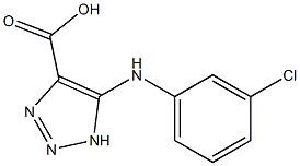 5-[(3-Chlorophenyl)amino]-1H-1,2,3-triazole-4-carboxylic acid Structure