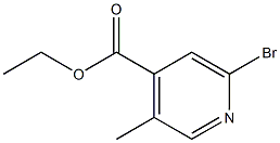 6-Bromo-3-methylpyridine-4-carboxylic acid ethyl ester Struktur