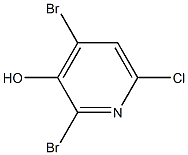 2,4-Dibromo-6-Chloro-3-hydroxypyridine Struktur