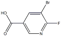 5-bromo-6-fluoro-nicotinic acid Structure