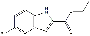 5-bromo-2-carboethoxyindole Struktur