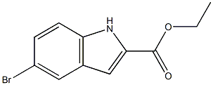 5-bromo-2-carboethoxyindole 结构式