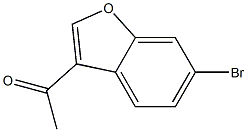 1-(6-bromobenzofuran-3-yl)ethanone,,结构式