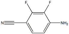 4-amino-2,3-diflorobenzonitrile 化学構造式