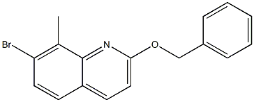 2-(benzyloxy)-7-bromo-8-methylquinoline Struktur