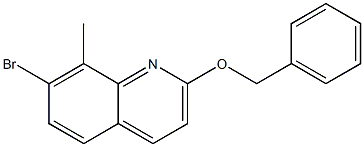 2-(benzyloxy)-7-bromo-8-methylquinoline Structure