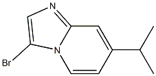 3-溴-7-异丙基咪唑并[1,2-A]吡啶,,结构式