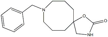 9-benzyl-1-oxa-3,9-diazaspiro[4.7]dodecan-2-one Struktur