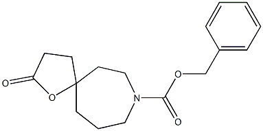 1-氧-8-N-CBZ-氮螺[4,6]十一烷-2-酮 结构式