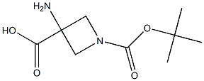 3-Amino-azetidine-1,3-dicarboxylic acid mono-tert-butyl ester Structure