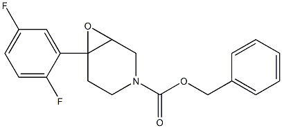 benzyl 6-(2,5-difluorophenyl)-7-oxa-3-azabicyclo[4.1.0]heptane-3-carboxylate Struktur