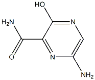 6-amino-3-hydroxypyrazine-2-carboxamide 结构式