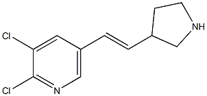  (E)-2,3-dichloro-5-(2-(pyrrolidin-3-yl)vinyl)pyridine