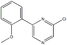 2-chloro-6-(2-methoxyphenyl)pyrazine Struktur