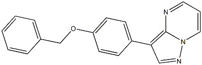 3-(4-(benzyloxy)phenyl)pyrazolo[1,5-a]pyrimidine Struktur