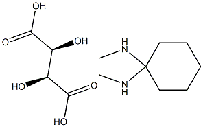 N,N'-Dimethyl-1S,2S-Diaminocyclohexane-D-tartrate Structure