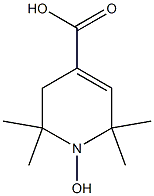 1-hydroxy-2,2,6,6-tetramethyl-1,2,3,6-tetrahydropyridine-4-carboxylic acid Struktur
