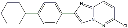 6-chloro-2-(4-cyclohexylphenyl)imidazo[1,2-b]pyridazine Structure