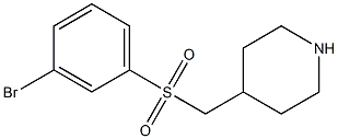 4-(3-Bromo-benzenesulfonylmethyl)-piperidine Structure