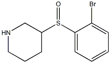 3-(2-Bromo-benzenesulfinyl)-piperidine Struktur