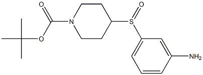 4-(3-Amino-benzenesulfinyl)-piperidine-1-carboxylic acid tert-butyl ester 结构式