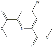 4-Bromo-pyridine-2.6-dicarboxylic acid dimethyl ester Struktur