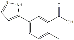 2-Methyl-5-(2H-pyrazol-3-yl)-benzoic acid Structure