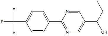 1-(2-(4-(trifluoromethyl)phenyl)pyrimidin-5-yl)propan-1-ol,,结构式