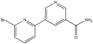5-(6-bromopyridin-2-yl)pyridine-3-carboxamide Struktur