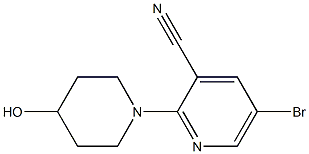 5-bromo-2-(4-hydroxypiperidin-1-yl)pyridine-3-carbonitrile
