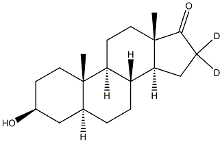 5a-Androstan-3b-ol-17-one-16,16-d2 Structure