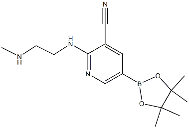 2-(2-(methylamino)ethylamino)-5-(4,4,5,5-tetramethyl-1,3,2-dioxaborolan-2-yl)pyridine-3-carbonitrile