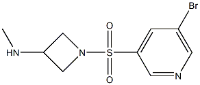 1-(5-broMopyridin-3-ylsulfonyl)-N-Methylazetidin-3-aMine Struktur