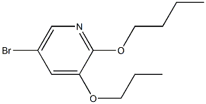 5-broMo-2-butoxy-3-propoxypyridine,,结构式