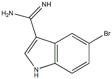 5-broMo-1H-indole-3-carboxiMidaMide 结构式