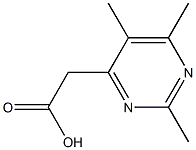 (2,5,6-TriMethylpyriMidin-4-yl)-acetic acid,,结构式