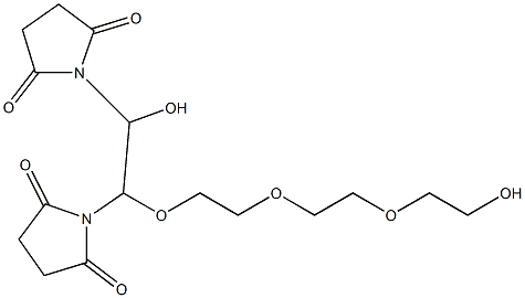 alpha, oMega-DisucciniMidyl tetraethylene glycol,,结构式