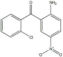 2-氨基-2'-氯-5-硝基二苯酮,,结构式
