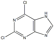 2,6 -二氯嘌嘌呤, , 结构式