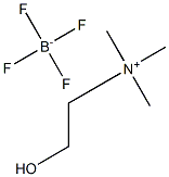 2-hydroxy-N,N,N-trimethylethanaminium tetrafluoroborate Structure