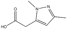 1,3-Dimethyl-1H-pyrazole-5-acetic acid 结构式