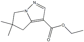 5,5-diMethyl-5,6-dihydro-4H-pyrrolo[1,2-b]pyrazole-3-carboxylic acid ethyl ester Structure