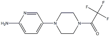 1-(4-(6-aMinopyridin-3-yl)piperazin-1-yl)-2,2,2-trifluoroethanone 结构式