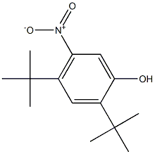 2,4-Di-tert-butyl-5-nitrophenol 化学構造式