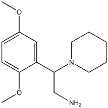 2-(2,5-Dimethoxy-phenyl)-2-piperidin-1-yl-ethylamine,,结构式