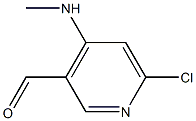 6-Chloro-4-(methylamino)pyridine-3-carbaldehyde Struktur