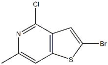 2 - 溴-4 - 氯- 6 -甲基噻吩[3,2- C]吡啶,,结构式