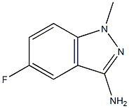 5-Fluoro-1-methyl-1H-indazol-3-amine 化学構造式
