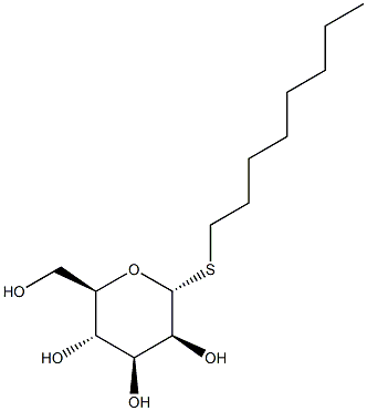 Octyl a-D-thiomannopyranoside Structure